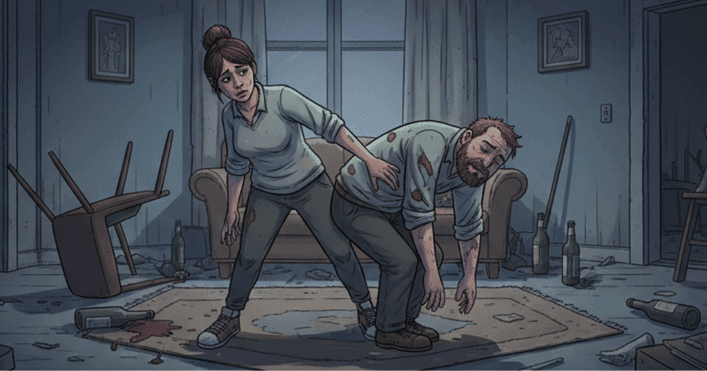 Alkoholistin läheinen tarvitsee tukea.